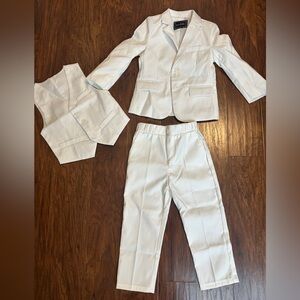 White Three-Piece Suit for Kids
